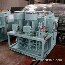 Pump station for medium hydraulic windlass